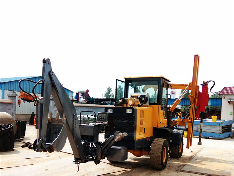 挖打一體護(hù)欄樁機(jī)