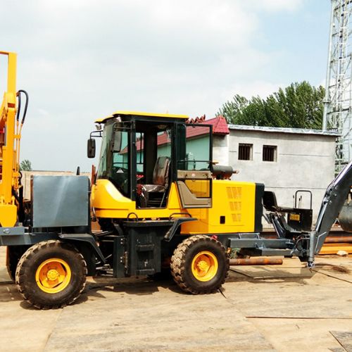 挖打一體護(hù)欄樁機(jī)