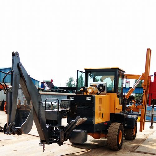 挖打一體護(hù)欄樁機(jī)